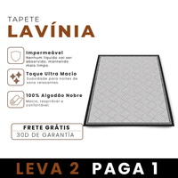 [LEVE 2 PAGUE 1] Tapete Estampado Lavínia em Algodão e Nylon Conforto e Beleza Todos os Dias!)